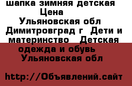 шапка зимняя детская. › Цена ­ 200 - Ульяновская обл., Димитровград г. Дети и материнство » Детская одежда и обувь   . Ульяновская обл.